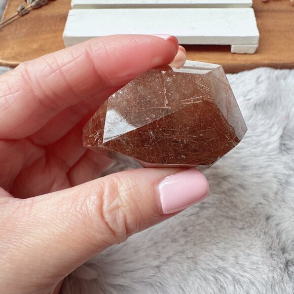 Gorgeous Small Rutilated Quartz Free Form | Rutilated Quartz Gusher - Picture 2 of 11